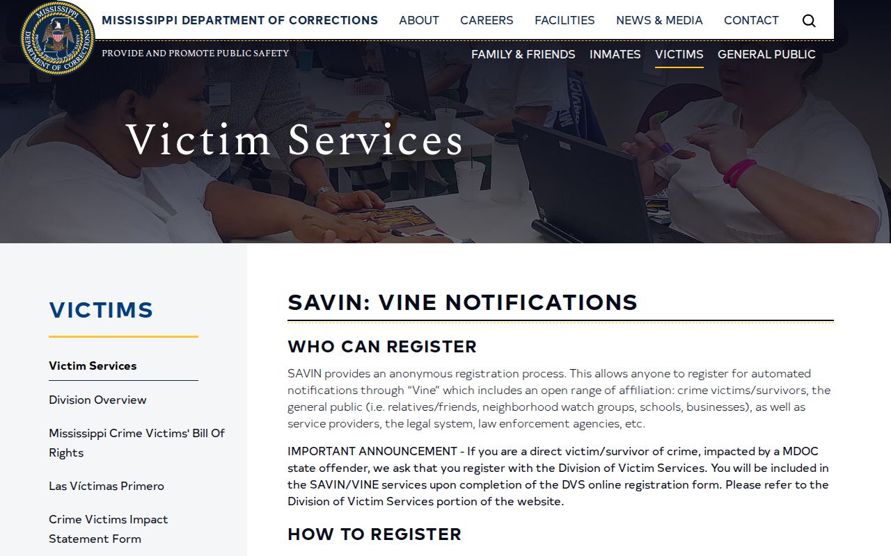 Panola County custody alerts through Mississippi SAVIN VINE